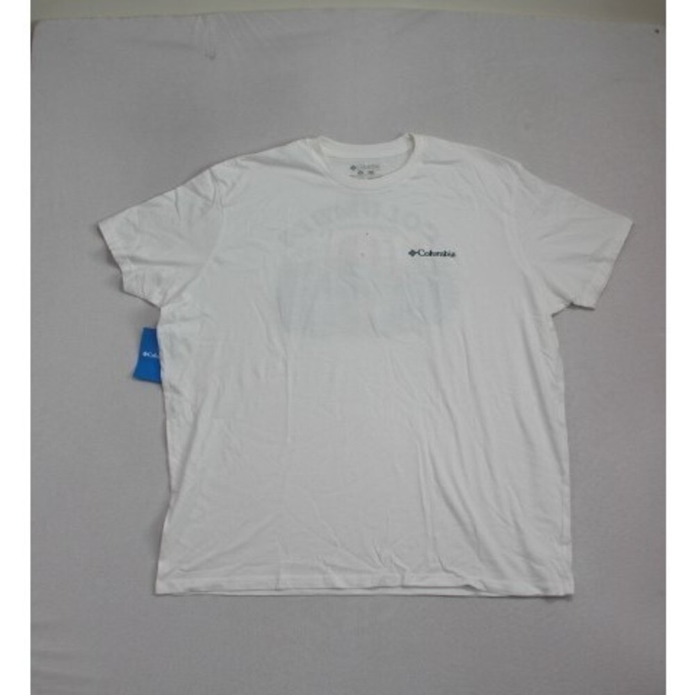 Columbia Sportswear Men White Tee Shirt Fishing Outdoor Size XXL